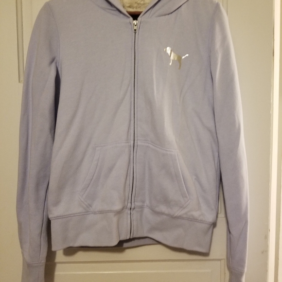 Pink Victoria's secret bling lined hoodie sz S - Picture 2 of 4